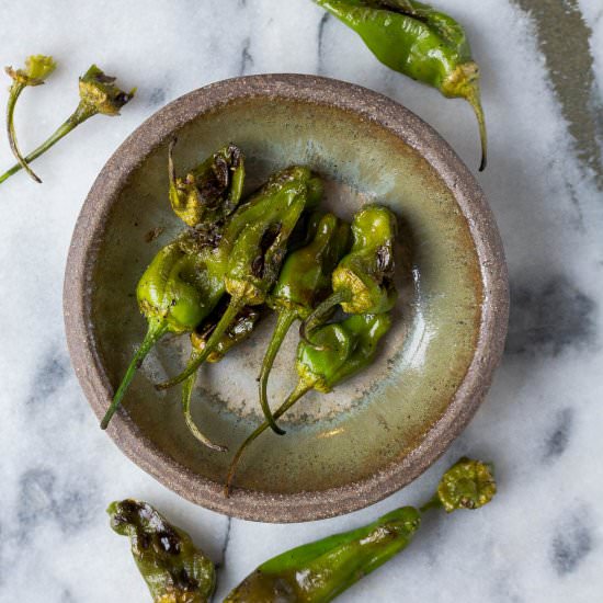 Simple Roasted Shishito Peppers