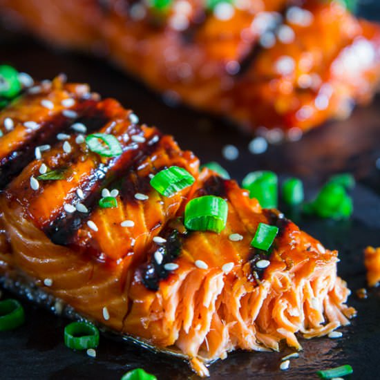 Grilled Teriyaki Salmon