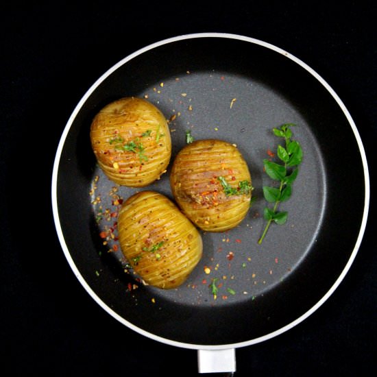 Hasselback Herbed Potatoes