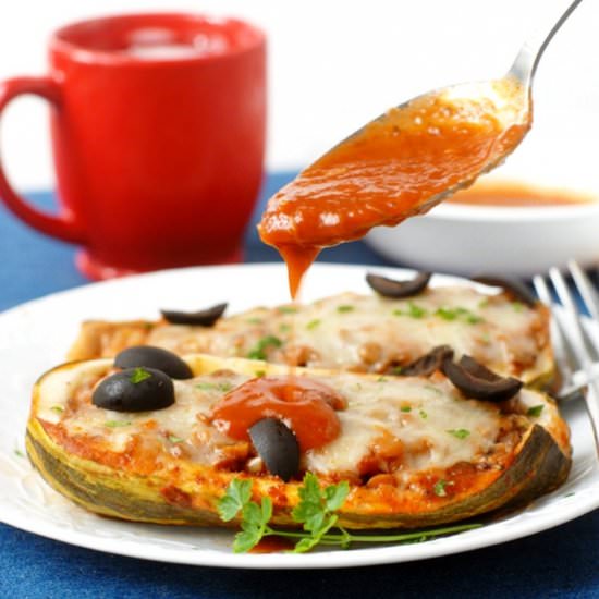Slow Cooker Italian Zucchini Boats