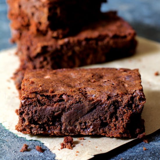 Whole Wheat Ancho Chili Brownies