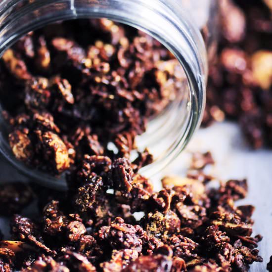 Quinoa Cocoa Molasses Granola