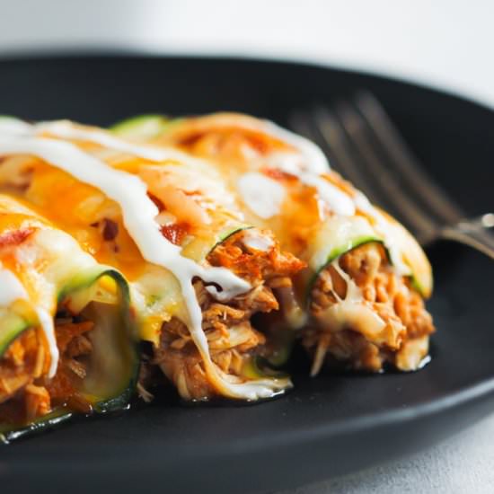 Low-Carb Chicken Zucchini Enchilada