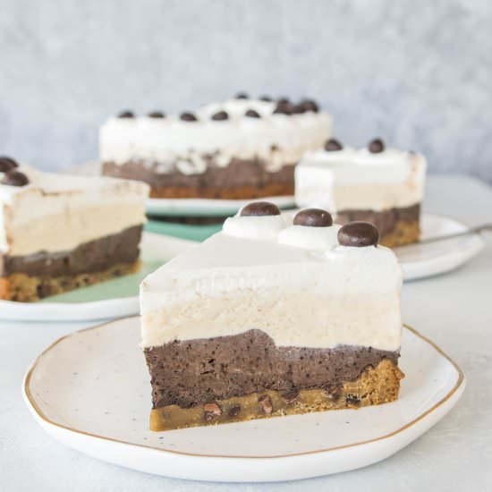 Peanut Butter Mocha Ice Cream Cake