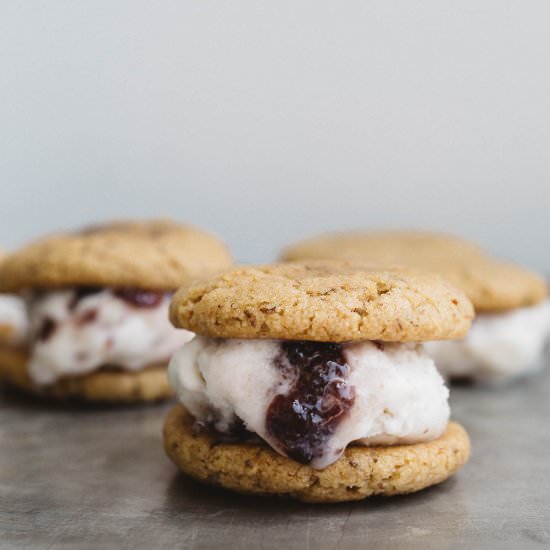 Peanut Butter and Jelly Ice Cream