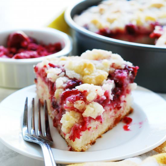 Vegan GF Lemon Raspberry Cake