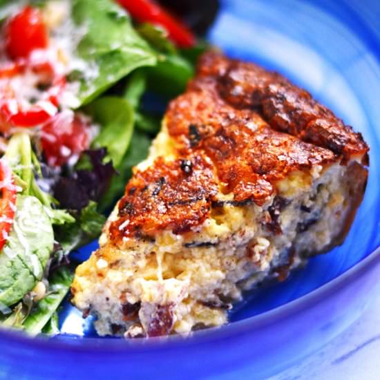 Three Cheese Bacon Quiche