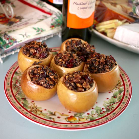 Nut Roast Stuffed Apples