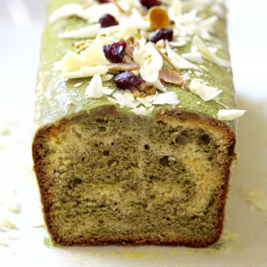 Marbled Matcha Cake