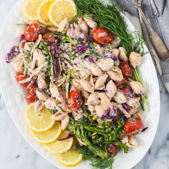 Lemon Dill Chickapea Pasta