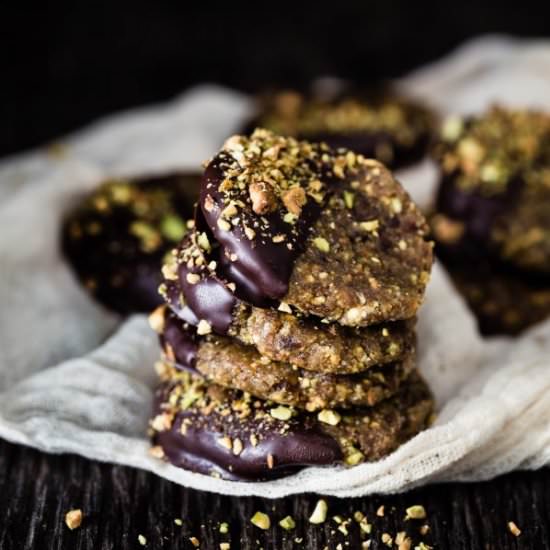 No Bake Pistachio Cookies