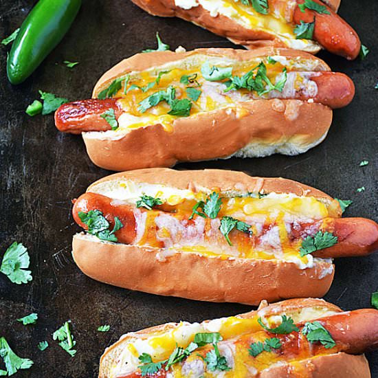 Jalapeno Popper Hot Dogs