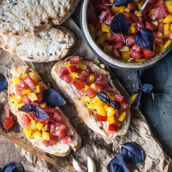 Classic Italian Tomato Bruschetta
