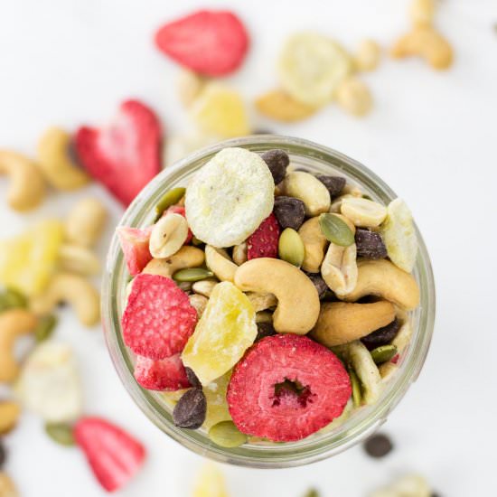 Healthy Banana Split Trail Mix