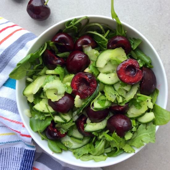 Cherry Cucumber and Celery Salad