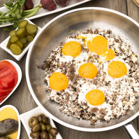 EGGS AND MEAT