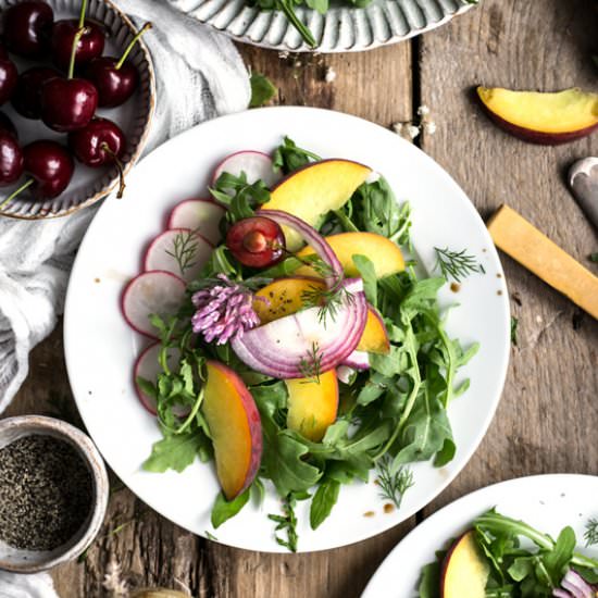 Peach Salad with Fresh Dill