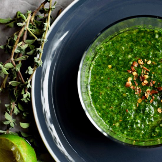 Easy and Simple Chimichurri Sauce