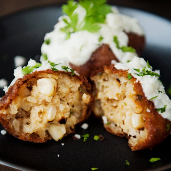 Elote Mexican Street Corn Fritters