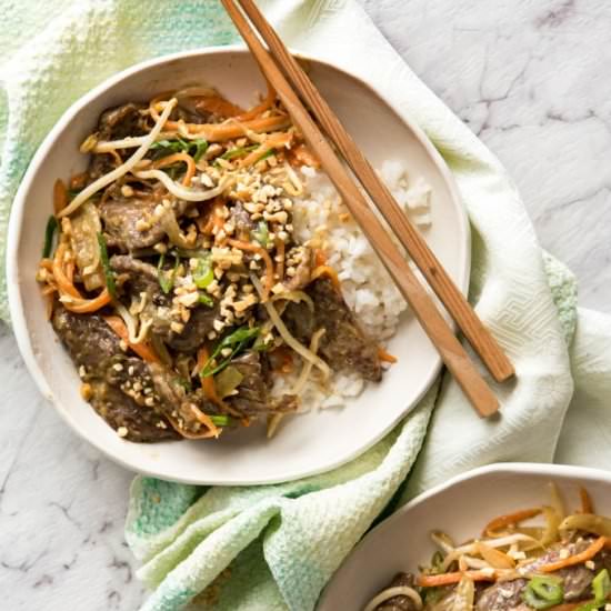 Quick Satay Peanut Stir Fry