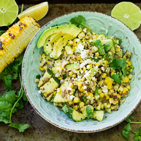 Grilled Corn Summer Salad