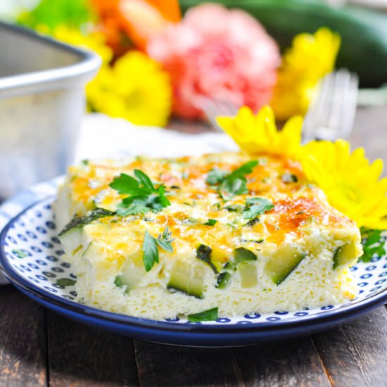 Zucchini & Parmesan Baked Omelet