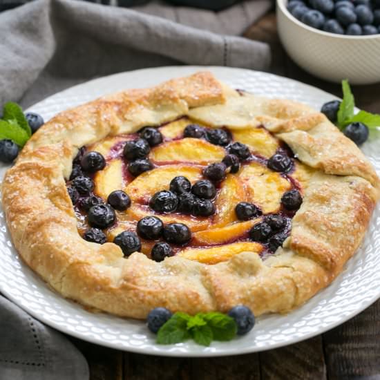 Peach Blueberry Galette
