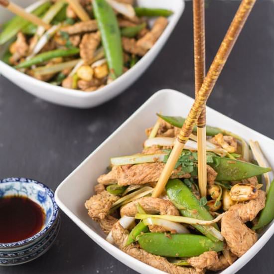 Stir Fry Turkey And Sugar Snap Peas