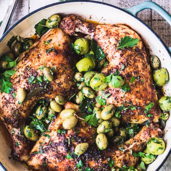 Chicken with Cracked Olives