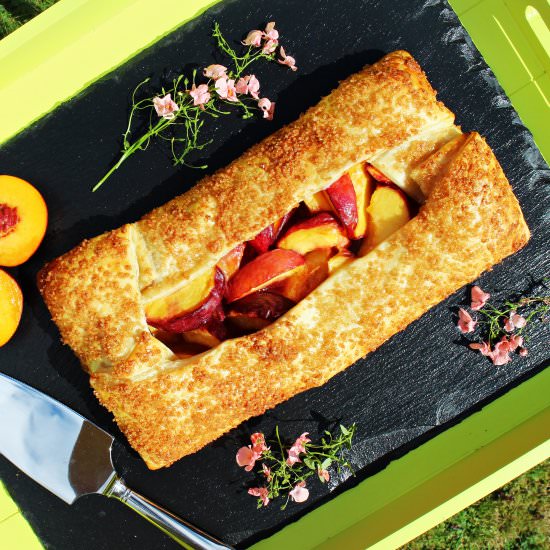 Cheat’s Low Fat Peach Galette