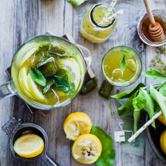 Green Tea Mint Lemonade