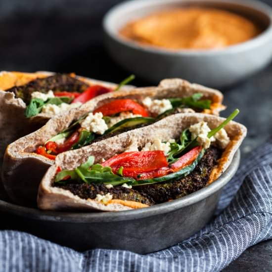 Mediterranean Vegan Pita Pockets