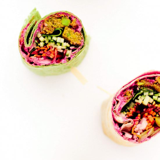Epic Vegan Rainbow Veggie Wrap