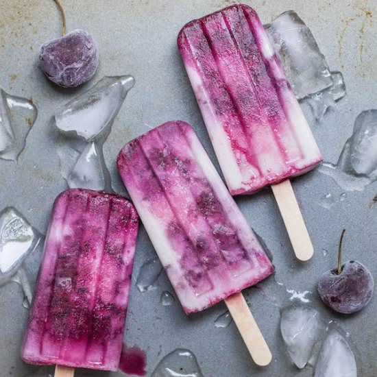DF Cherry Vanilla Popsicles