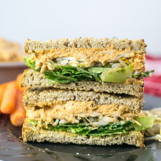 Vegan Pimento Cheese Spread Sammies