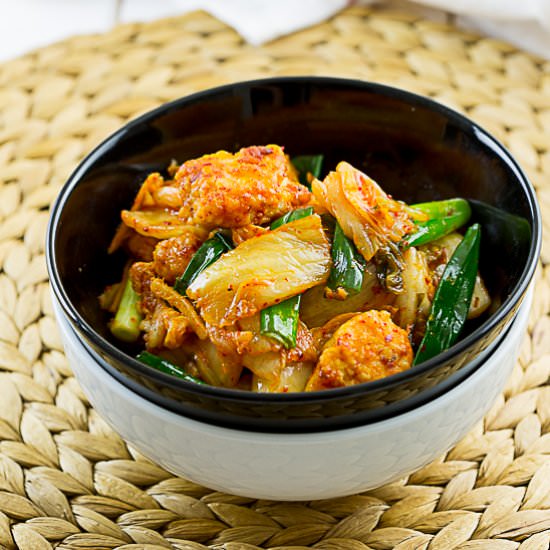 Kimchi Chicken Stir Fry