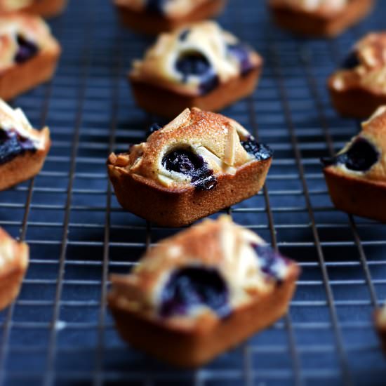Blueberry Almond Financiers