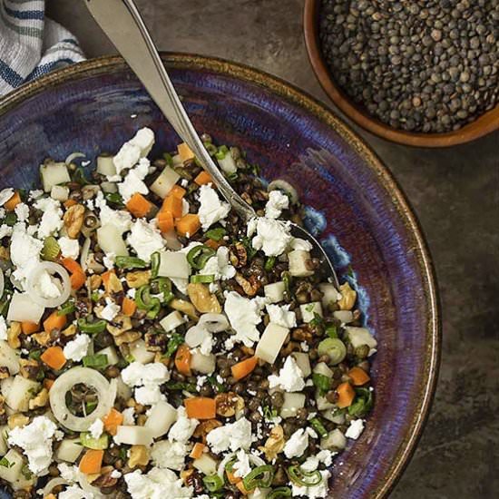 French Lentil and Kohlrabi Salad