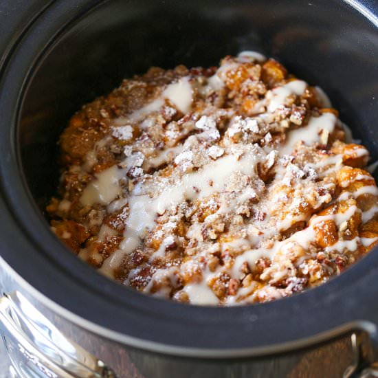 Slow Cooker Pumpkin French Toast