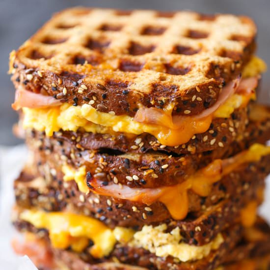 Ham Egg and Cheese Grilled Cheese
