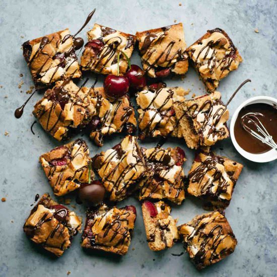 Dark Chocolate Cherry S’mores Bars