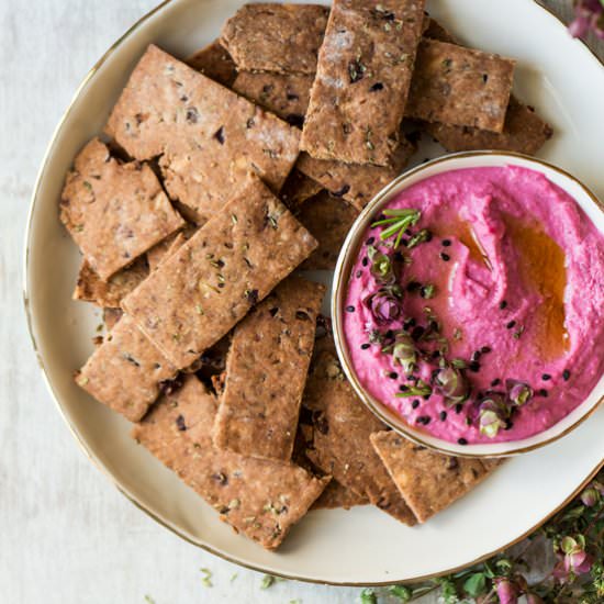 Olive and Herb Crackers (V, GF)