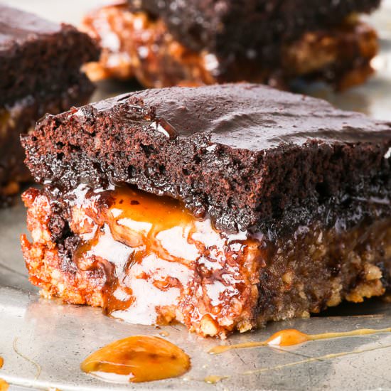 Caramel Cookie Brownies