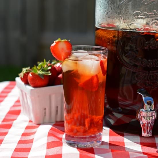 Strawberry Sun Tea