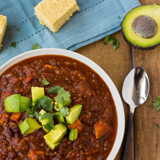 Sweet Potato & Black Bean Chili