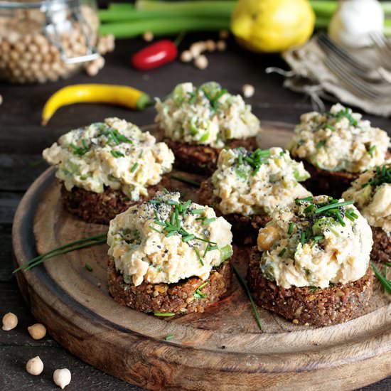 Smashed Chickpea Salad Bites