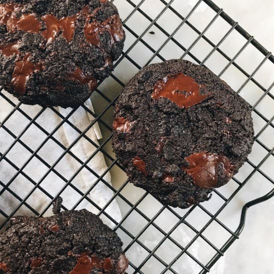 Olive Oil Double Choc Brookies