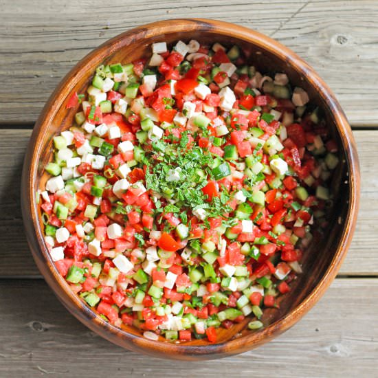 watermelon Jerusalem salad