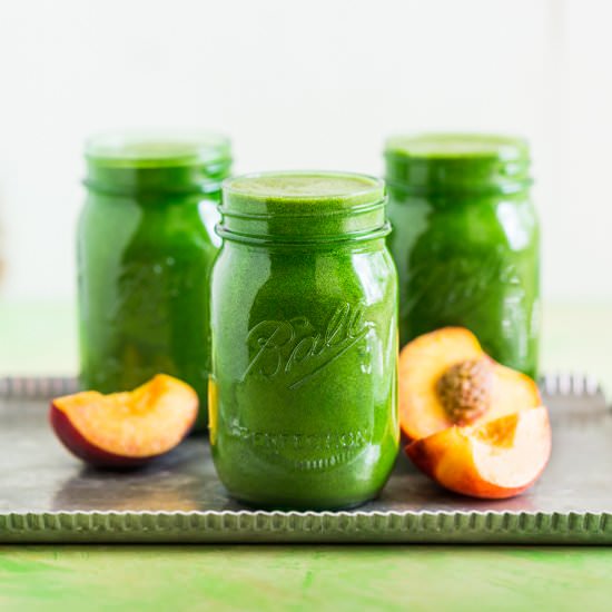 Ginger Peach Green Smoothie
