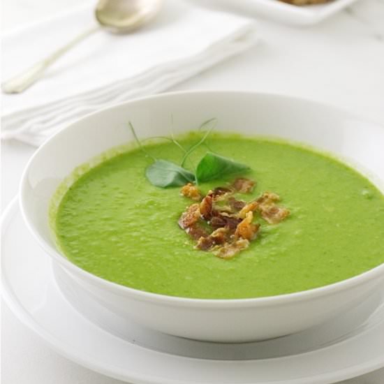 Fresh pea soup